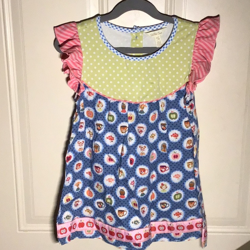 Matilda Jane Apple “Back to School” Top SZ 10 NWT